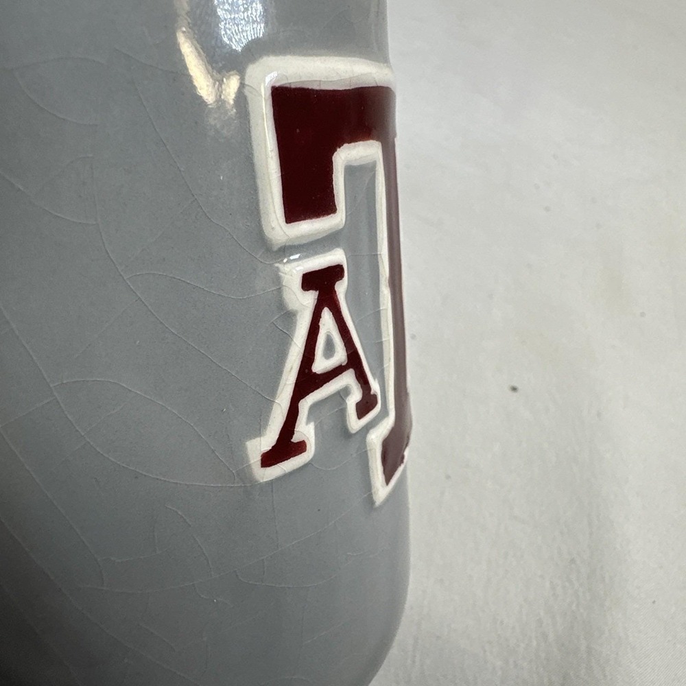 Texas A&M Aggies Reveille 3D Sculpted Ceramic Mug Grey Maroon Mascot Coffee Cup - Picture 7 of 12